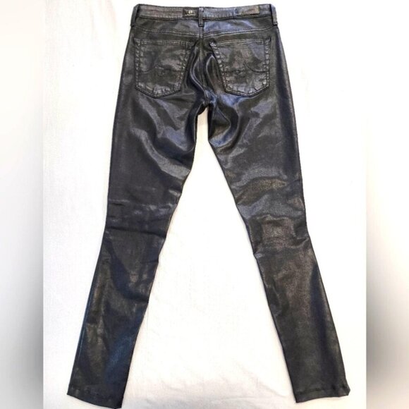 AG The Legging Ankle Moto Super Skinny Ankle Metallic, sz 26 - Picture 4 of 8